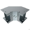 Picture of Unitrunk Bend Gusset 1 Compartment with Inside Lid & Coupling QuickFix 50x50mm Steel Pre-Galvanised | GIB22