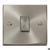 Picture of Click Plate Switch 1 Gang 2 Way Grey Insert Victorian Deco 10A Satin Chrome | VPSC411GY