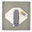 Picture of Click Plate Switch 1 Gang 2 Way Grey Insert Victorian Deco 10A Satin Chrome | VPSC411GY
