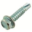 Picture of Olympic Fixings 5.5 X 38 Hexagon Flange Head Self Drill Screw BZP 200 Pcs