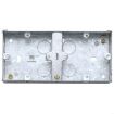 Picture of MK Electric Box 2 Gang Dual Flush w/o Knockouts 75x161x35mm Steel | 887ZIC