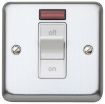 Picture of MK Electric Switch 1 Gang DP with Neon Albany Plus 32A Brushed Chrome | K5106BRC