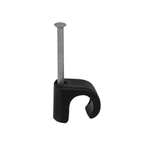 Picture of Tillex TIL101250 Cable Clip Round 8-12 Black 2.0 x 30mm Box 100