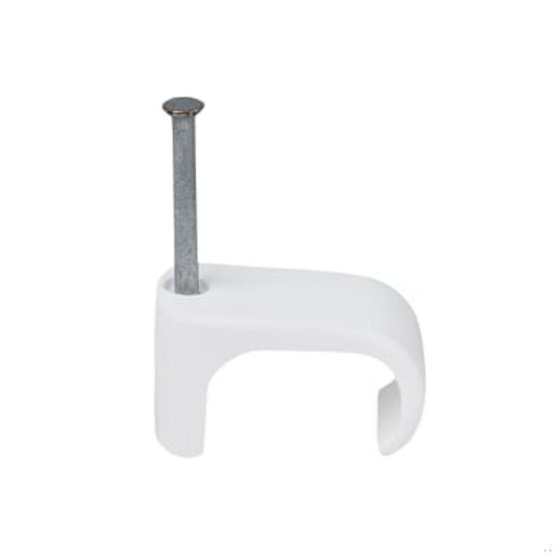 Picture of Tillex TIL110311 Cable Clip Flat 9x18 White 2.0 x 30mm Box 100