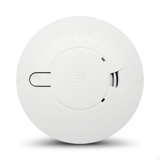 Picture of OPTICAL SMOKE ALARM MAINS W/ 9V ALKALINE BBU & BASE 230v