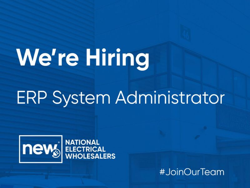 [NOW CLOSED] We're Hiring: ERP System Administrator