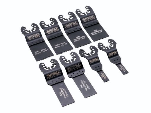 Picture of Faithfull 8 Piece Mixed Multi-Tool Blade Set