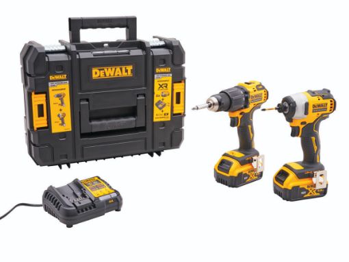Picture of DeWalt 18V Combi Drill & Impact Driver with 2 X 5Ah Li-ion Batteries