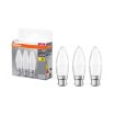 Picture of LEDVANCE 3 Pack LED Base Classic B 40 4.9W 827 Frosted B22d