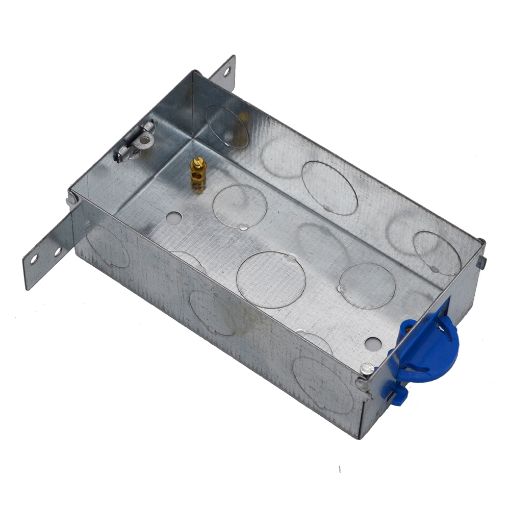 Picture of 40mm 2 Gang Side Fixing Metal Box