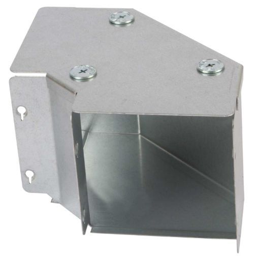 Picture of 100 x 100mm, 90* Bend Top Lid Galvanised Trunking