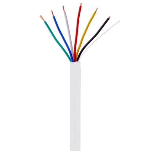 Picture of 6 Core White Alarm Cable LSF – 100m