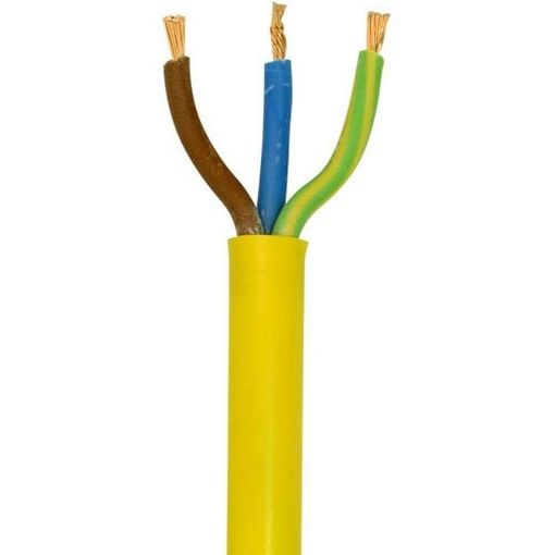 Picture of 1.5mm² 3 Core Arctic Flexible Cable Yellow 