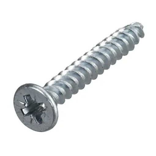 Picture of Olympic Fixings 8 x 1¬º Countersunk Cross Twin Thread Screws BZP