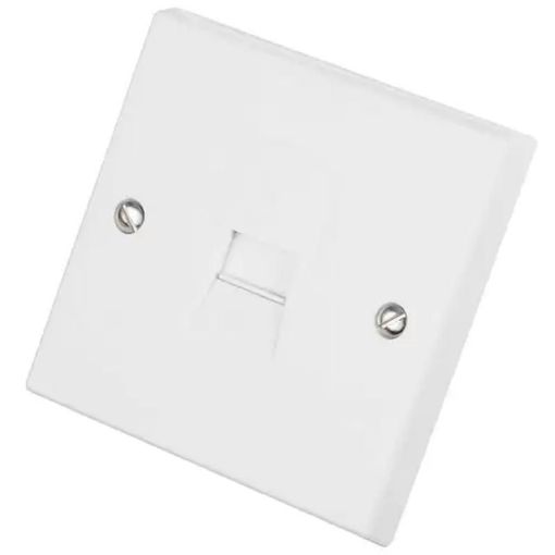 Picture of Volex - 1 Gang Secondary Telephone Socket White