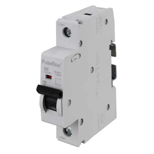 Picture of Fusebox - 6A Single Pole 6kA B Curve MCB
