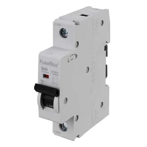Picture of Fusebox - 40A Single Pole 6kA B Curve MCB
