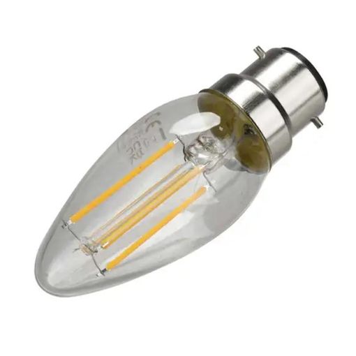 Picture of Bell 3.3W BC LED Non-Dimmable Filament Candle Lamp Clear 2700K