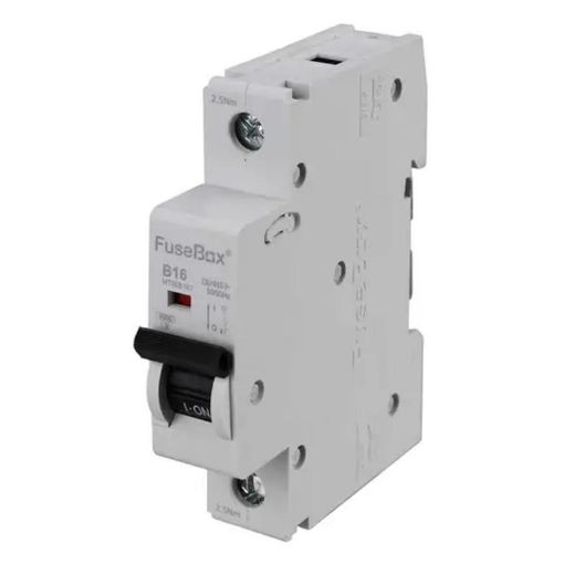 Picture of Fusebox - 16A Single Pole 6kA B Curve MCB