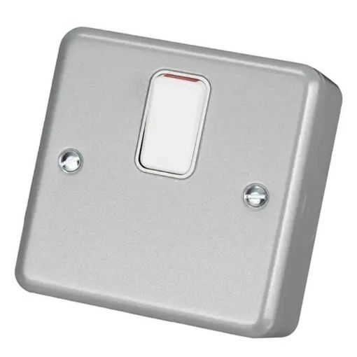 Picture of MK - Metalclad Plus 20A DP 1 Gang Switch Metal Clad