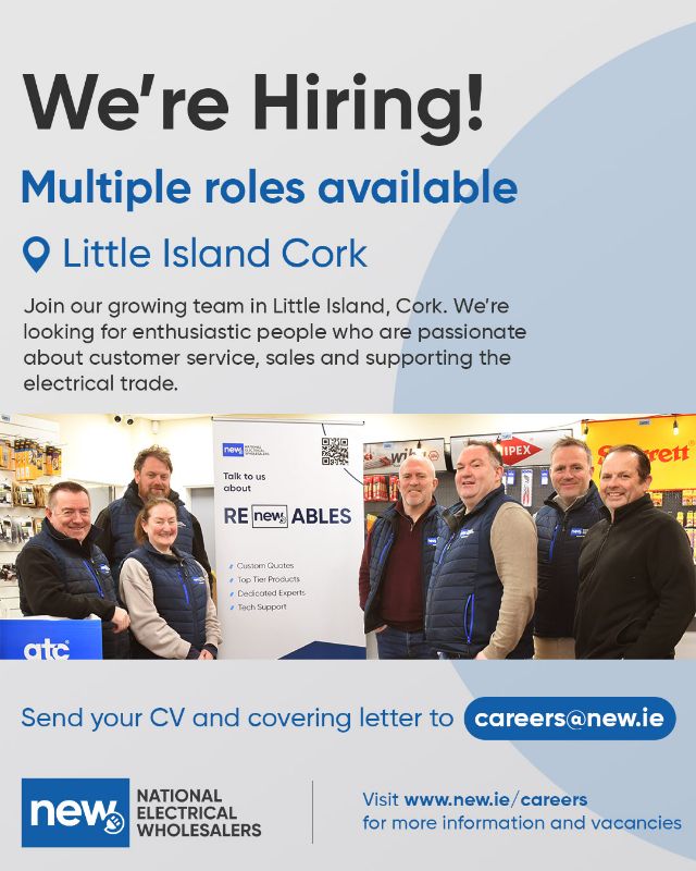 We’re Hiring! Little Island, Cork Branch