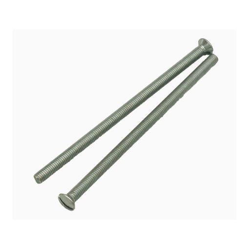 Picture of Olympic Fixings M3.5 X 75 Raised Head Slot Machine Screws BZP 100 Pcs