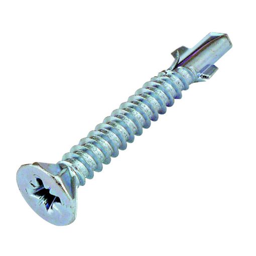 Picture of Olympic Fixings 4.8 X 25 CSK Pozi Self Drill BZP - Light Section 200 Pcs