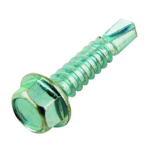 Picture of Olympic Fixings 5.5 X 25 Hexagon Flange Head Self Drill Screw BZP 200 Pcs