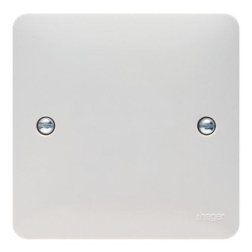 Picture of Hager White Single Blank Plate