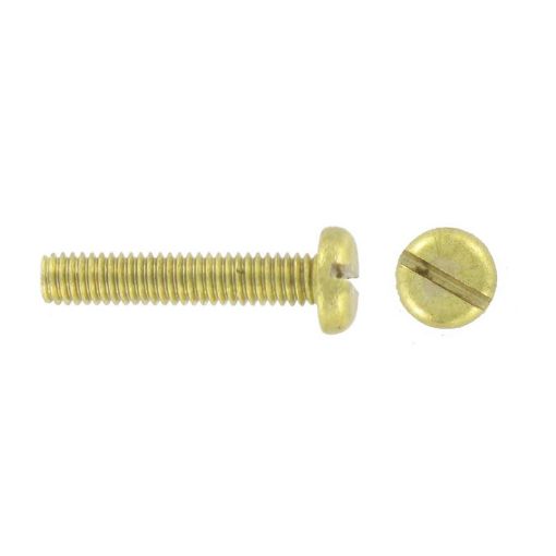 Picture of Deligo Pan Slot Machine Screws Brass M4 x 16 (Pack of 100)