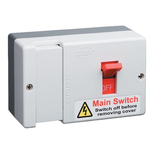 Picture of Click Essentials 80A Fused Main Switch (80A HRC Fuse Fitted)