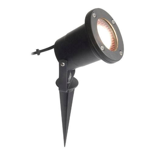 Picture of ROBUS LEE 50W Mains Voltage Garden Spike, IP65, Black
