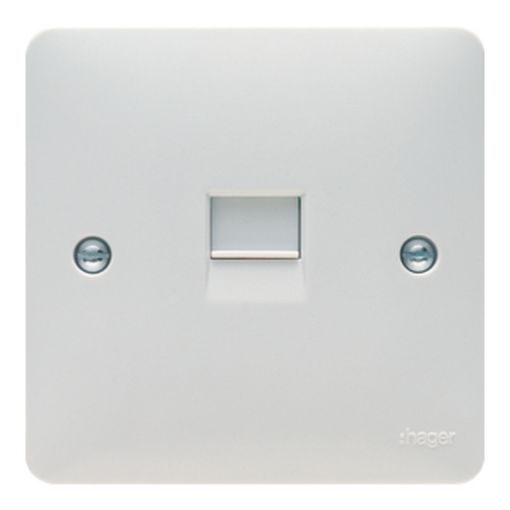 Picture of Hager White RJ45 Socket