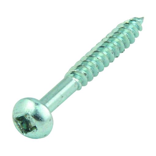 Picture of Olympic Fixings 8 X 1 1/2 Round Head Square Twinthread Screw BZP 200 Pcs