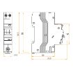 Picture of Click Elucian 1 Pole True 6kA B Curve 6A 30mA RCBO Light Grey (RAL 9035)