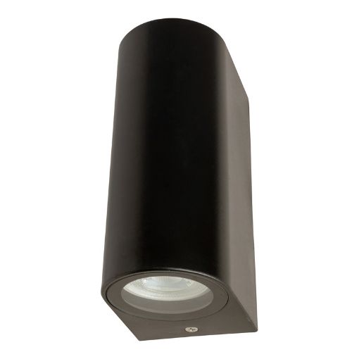 Picture of ROBUS TUBERA GU10 Up/Down Wall Light, IP54, Double, Black