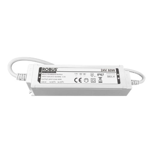 Picture of ROBUS VEGAS 60W, 24V, IP67 constant voltage driver, non dimmable