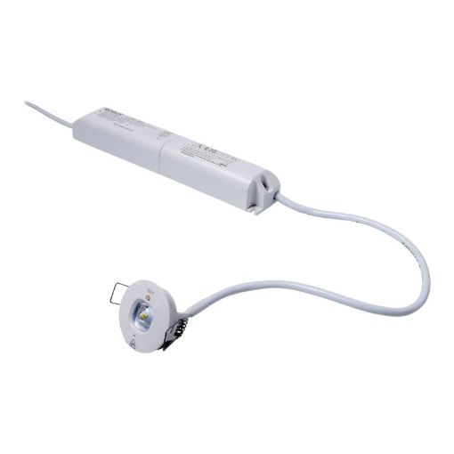 Picture of ROBUS DESMOND 1.5W Non-Maintained 40mm Emergency LED Downlight LiFePO4 Battery Open White