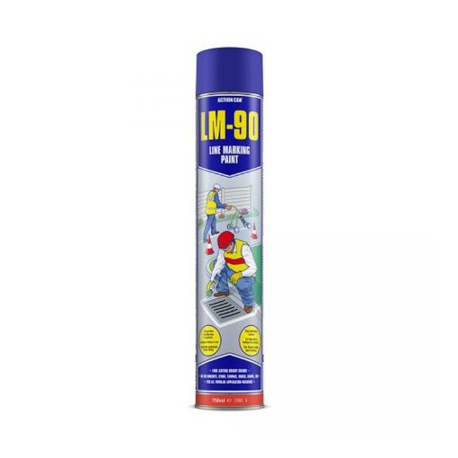Picture of Action Can Paint Line Marker Spray Blue 750ml