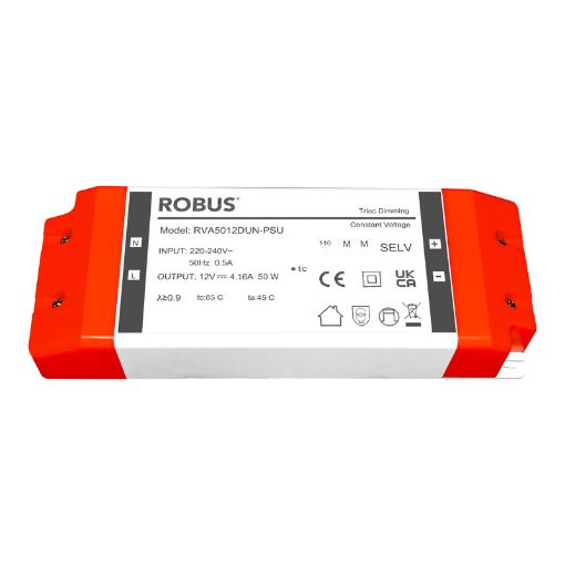 Picture of ROBUS VEGAS 50W, 12V, IP20 Driver, Triac Dimmable