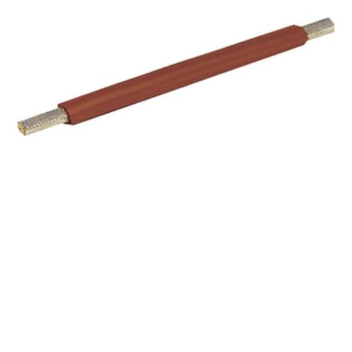 Picture of Hager 100A Brown Insulated Flexible Link: 242mm Flat/Flat